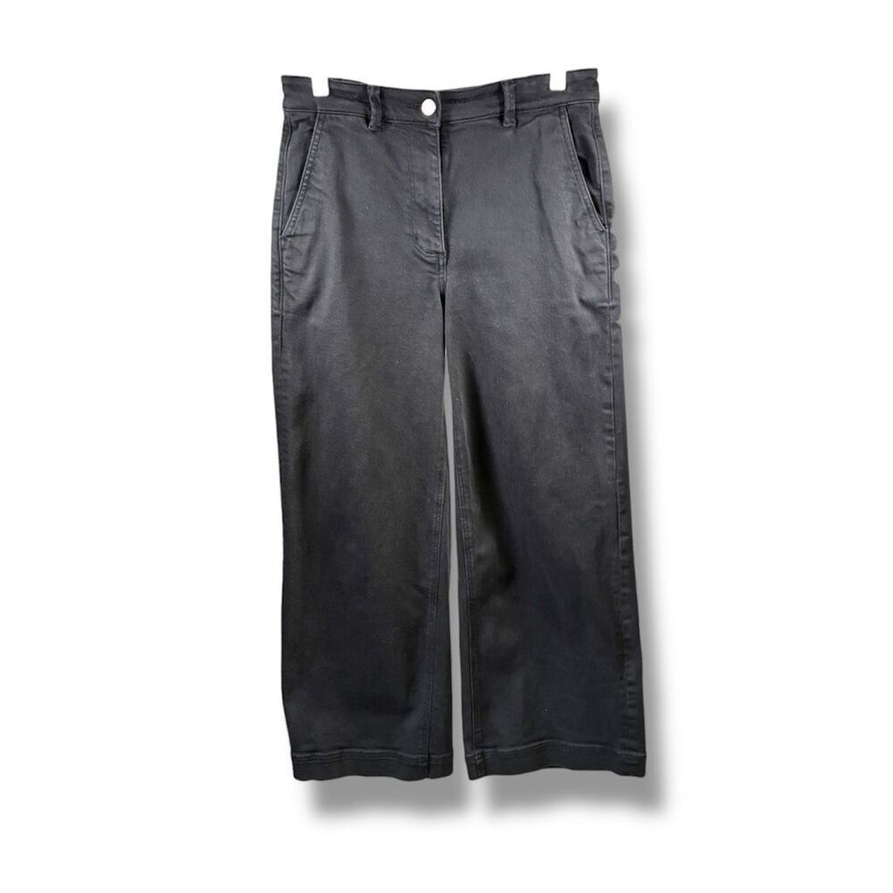Everlane High Rise Wide Leg Chino in Black Size 6